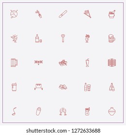 icon set about bar with keywords beer, vodka and stemware