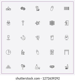 icon set about bar with keywords beer glass, stool and pub doors