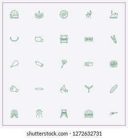 icon set about barbecue with keywords sausages, cheese burger and sausages bunch