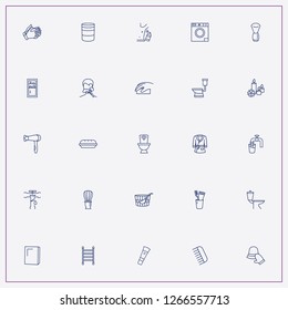 icon set about bathroom with keywords sauna bucket, sponge and antiperspirant