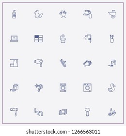 icon set about bathroom with keywords bathroom mirror, sink and washing hands