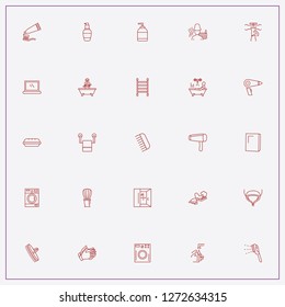icon set about bathroom with keywords bath, bath cabin and toilet paper