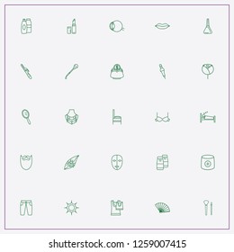 icon set about beauty with keywords pipette, float and hand mirror