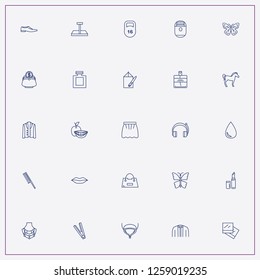 icon set about beauty with keywords weight, water drop and necklace