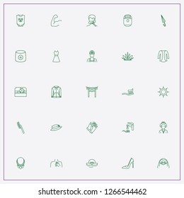 icon set about beauty with keywords teeth brush, biceps and umbrella