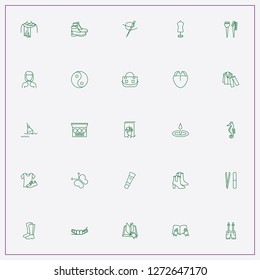 icon set about beauty with keywords lady bag, reading and float