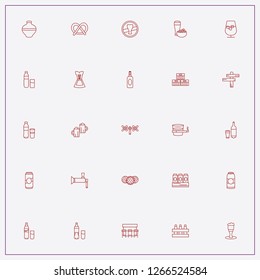 icon set about beer with keywords case of beer, bar counter and beer tap