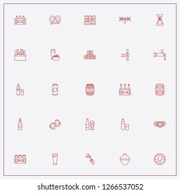 icon set about beer with keywords case of beer, beer box and pitcher
