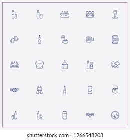 icon set about beer with keywords cigarette with alcohol, tap and beer glass
