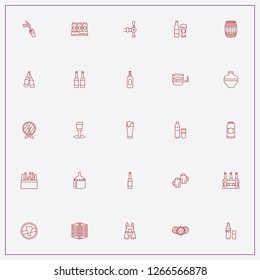 icon set about beer with keywords cigarette with alcohol, beer tank and beer glass