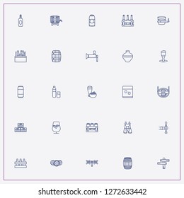 icon set about beer with keywords beer cover, beer glass and can