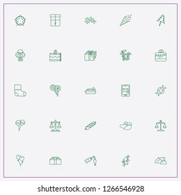 icon set about birthday with keywords clown, star logo and gift