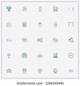 icon set about business with keywords office telephone, money bag and market