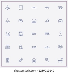 icon set about car with keywords no entry barrier, car radiator and electrical car