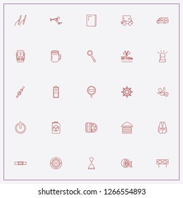 icon set about car with keywords garage, belt and petrol station