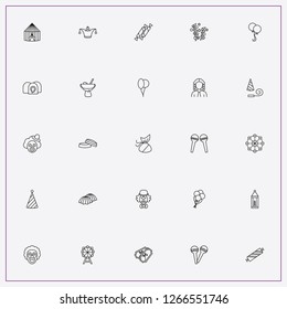 icon set about carnival with keywords ferris wheel, halloween cauldron and clown