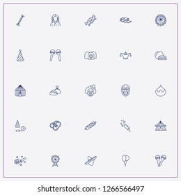 icon set about carnival with keywords maracas, sombrero and clown hat