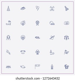 icon set about carnival with keywords ferris wheel, balloons and petard