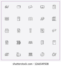icon set about catalog with keywords file, palette and lady trousers