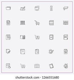 icon set about catalog with keywords folders, folder and books