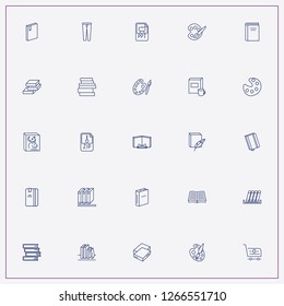 icon set about catalog with keywords internet trolley, file and lady trousers
