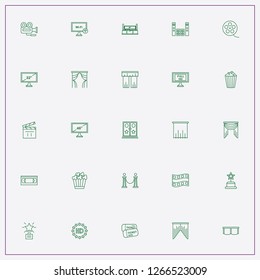 icon set about cinema with keywords home cinema stand, home cinema loudspeakers and camera film