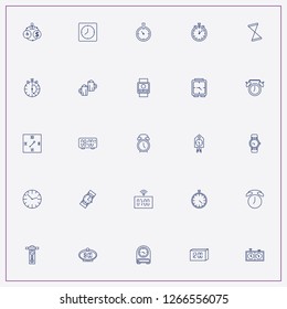 icon set about clock with keywords sand watch, chess watch and wall watch