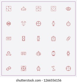 icon set about clock with keywords wall watch, stopwatch and time money