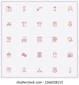 icon set about clothes with keywords hanger, laundry and wshing machine