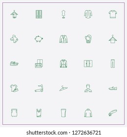 icon set about clothes with keywords blazer, hanger and mannequin