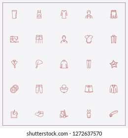 icon set about clothes with keywords loader, jacket and young boy