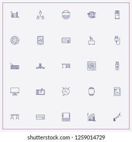 icon set about computer with keywords smart watch, connection data and network connection