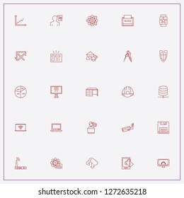 icon set about computer with keywords smart watch, database and data analytic