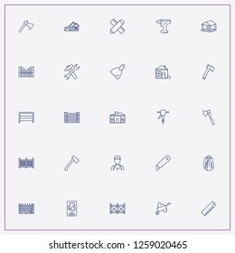 icon set about construction with keywords house, electrician and ruler