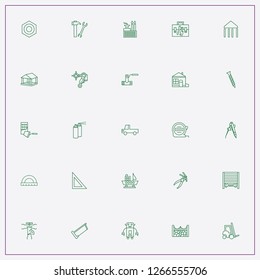 icon set about construction with keywords ship decor, architecture and plumber