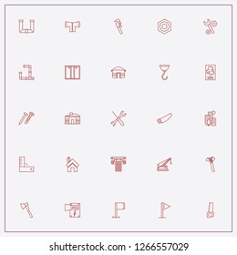 icon set about construction with keywords architecture, city buildings and house