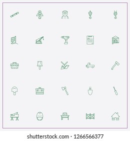 icon set about construction with keywords tools box, tool box and robotics