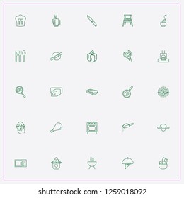 icon set about cooking with keywords rolling pin, frying pan and honey on bread slice