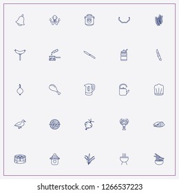 icon set about cooking with keywords cauldron, camping tea pot and frying pan