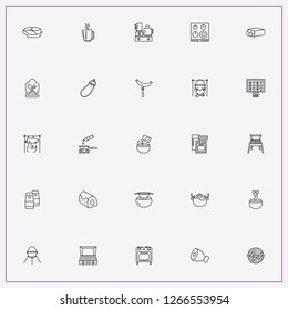 icon set about cooking with keywords beef, meat and household appliances