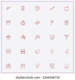 icon set about cooking with keywords sausage, chicken legs and bell