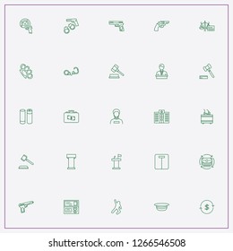 icon set about criminal with keywords ammunition, gun shooting and criminal news