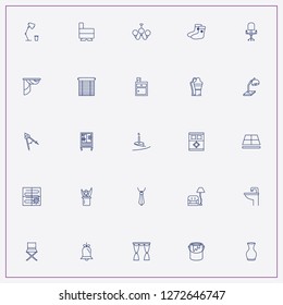 icon set about decor with keywords cupboard, blinds and plant in pot