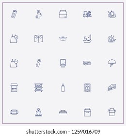 icon set about delivery with keywords parcel loading, sandwich and ship