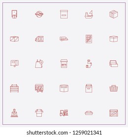 icon set about delivery with keywords urgent parcel, delivery invoice and ship