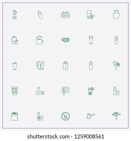icon set about drink with keywords cognac, no alcohol and beer cover