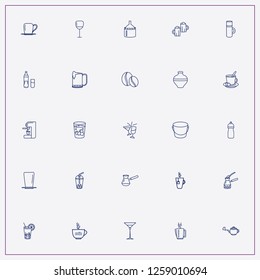 icon set about drink with keywords turkish coffee, cup of tea and tea cup