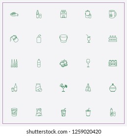 icon set about drink with keywords jug, bottle of beer and bottle