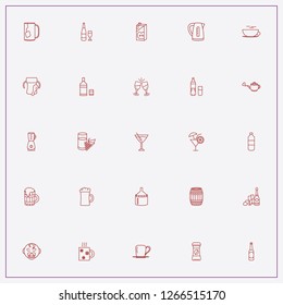 icon set about drink with keywords electric kettle, vodka and champagne