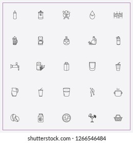 icon set about drink with keywords beer tap, juicer and tea pot